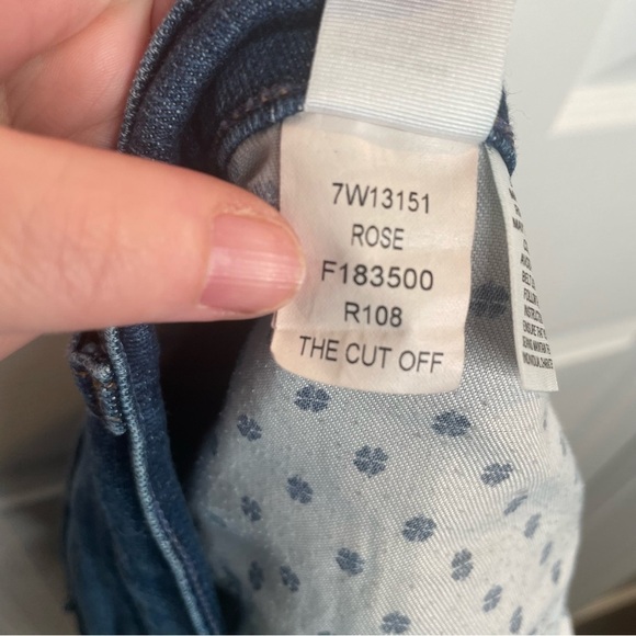 Lucky Brand Rosewood The Cutoff Frayed Embroidered Stretch Jean Shorts 12/31 - Picture 15 of 16